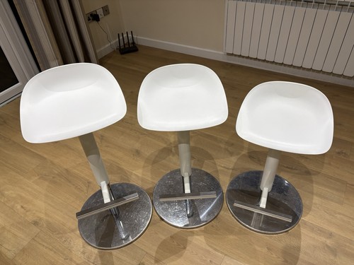 Bar stool white - bar, (x3)
