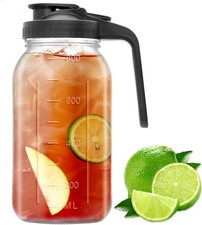 32 oz Glass Mason Jar Pitcher