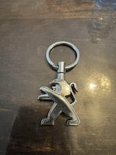 Peugeot Logo Metal Car keychain key ring with Gift Pouch S1