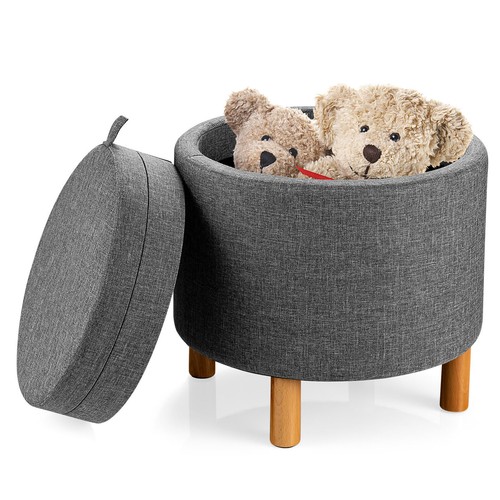 Round ottoman with - round,