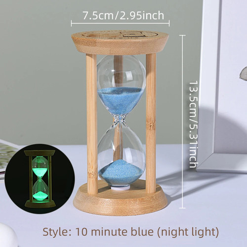 Wooden hourglass sand timer - sand, 3