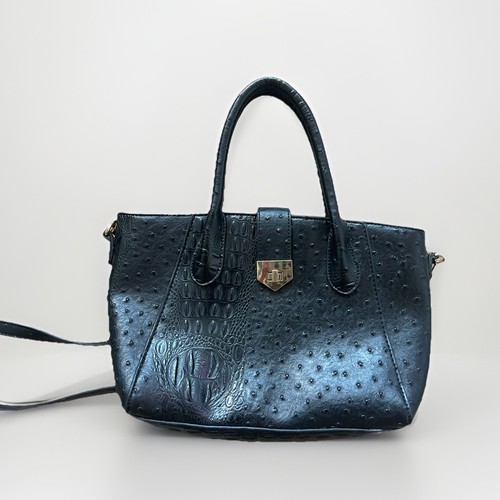 Unbranded black faux ostrich - black,