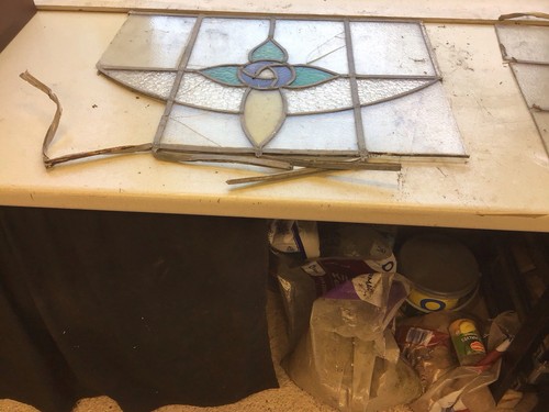 Vintage leaded stained glass - vintage,