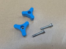 2 Pieces Mac Allister Handle Wing & Bolt Screw Fixing Knob Mower Macallister A1