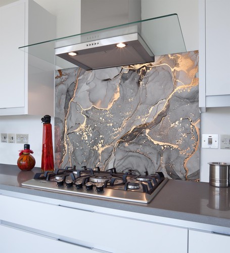 Printed glass kitchen - printed,
