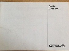 Opel Radio Car 300 manual 1996