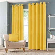 thermal blackout curtains ready made ring top thick Eyelet Pencil Pleated