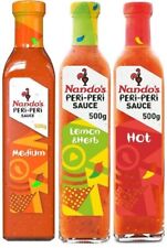 Nando's 500g Peri Peri Sauce - Hot/ Medium / Lemon & Herb 