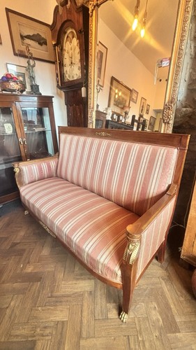 Vintage egyptian style settee - egyptian,