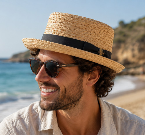 Summer pork pie hat men - pork, men's