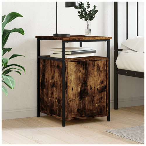 Bedside table smoked - table,