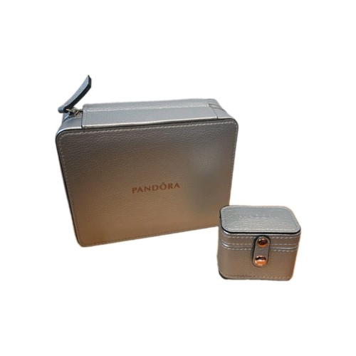 Pandora silver zippered travel - silver,