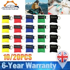 CPR Mask Keychain Ring, Emergency Kit Face Shield for First Aid AED Training