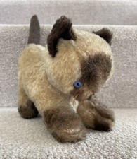 Small Cute Antique Vintage Siamese Cat Soft Toy Teddy Bear Pal Poss Steiff
