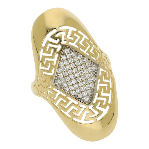 Ring with white stones - , greco