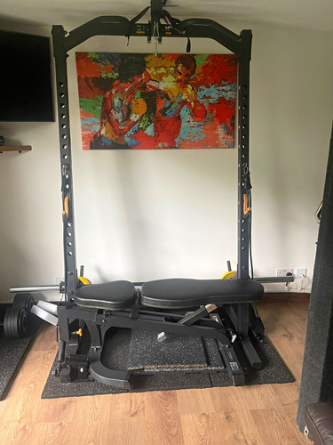 Powertec workbench half rack - half,
