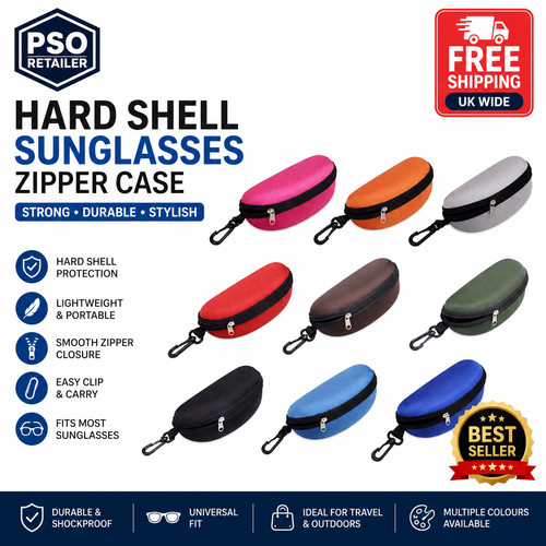 Portable hard shell sunglasses - portable,