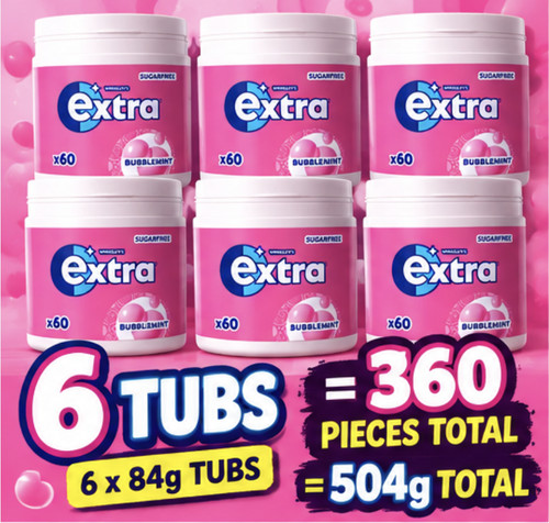 Wrigley extra bubblemint - 6x,