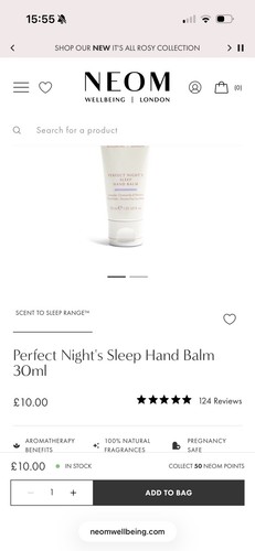 Neom perfect nights sleep - perfect, hand