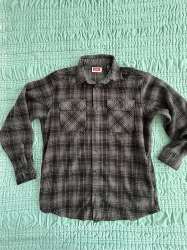 Wrangler black and gray plaid - black,