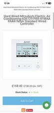 Mitsubishi PAR-41MAA Hard Wired Air Conditioning Controller White Wall Mounted