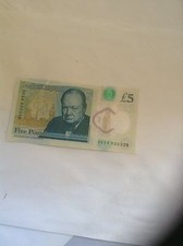 £5 NOTE - NEW DESIGN - AK54 SERIAL NUMBER - COLLECTABLE EXAMPLE!