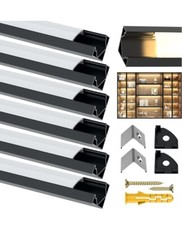 Angdarun LED Profile, Led Aluminum Channel 10 Pack 1Meter/3.3ft, LED