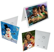 Recordable Personal Greeting Card Approx. 30 Seconds, Plain White To Customise