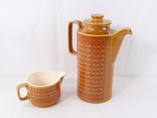 Vintage Hornsea Pottery Coffee Pot and Cream Jug. Saffron Design. #2