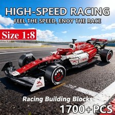 F1 1:8 Race Cars Building Sets 1768PCS MOC Building Blocks Car Model Car Kits
