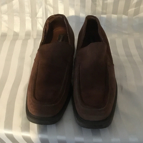 Men brown suede slip on - suede, slip-on