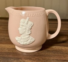Vintage Coronation Queen Elizabeth II 1953 Pitcher Rosedawn Johnson Brothers