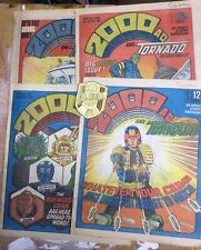 2000AD Comic prog 128 To 131 Judge Dredd Strontium Dog 1979Merged Wt Tornado