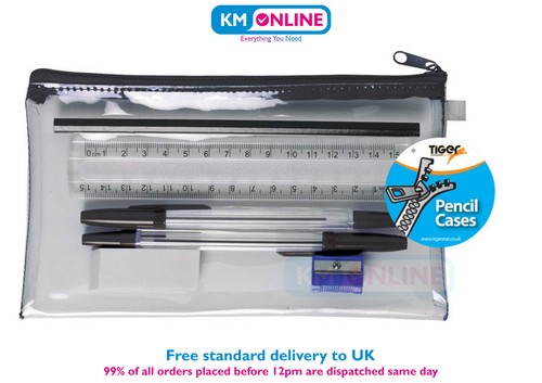 Tiger transparent pencil - transparent, case