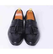 Mens Black Leather Formal