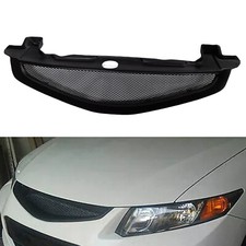 Car Front Bumper Grille Mesh Fit For Honda Civic 9.5th 2Door 2012-13 Fiberglass