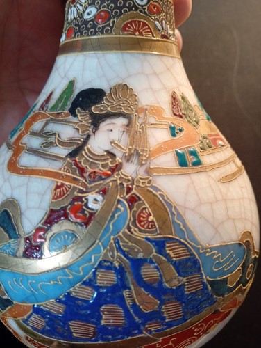 Oriental old vase crackle - old, ..crackle
