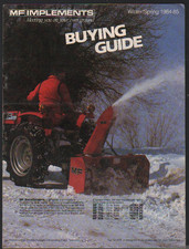 1984-85 Winter/Spring Massey Ferguson Implements Buying Guide Brochure Leaflet