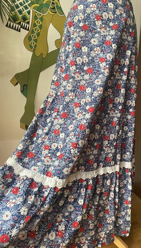 Vintage 70s cotton floral - 70s,