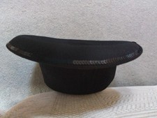Hat, Black Felt Trilby Style