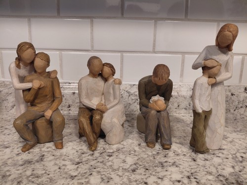 Willow tree sculptures set - willow,