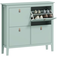 Homcom drawer shoe cabinet - 4,