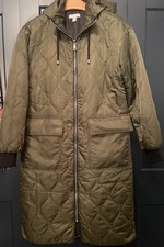 Topshop Green Hooded Parka