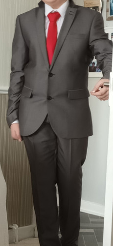 Next grey piece suit 40in - grey,