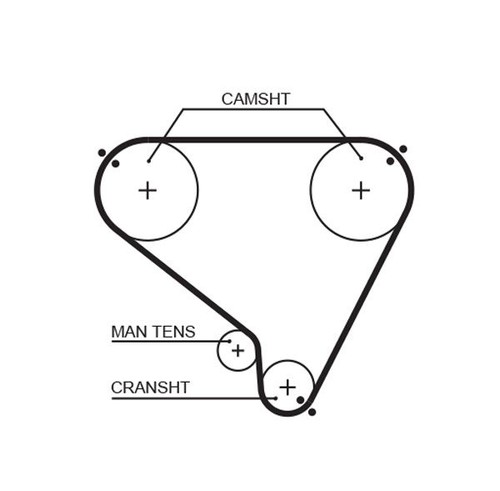 Gates timing belt - timing, cambelt