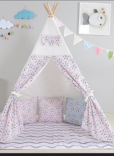 Kids panda teepee - teepee, white