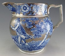 Antique Pottery Pearlware Blue