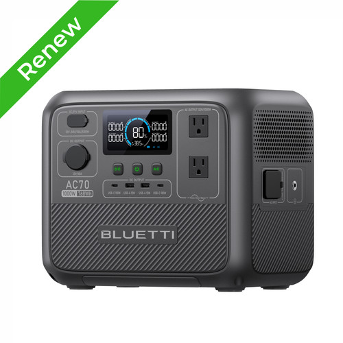 Bluetti ac70 1000w - 1000w, 768wh