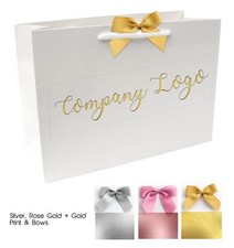 Custom printed gift bags gold