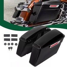 Vivid Black Hard Saddlebags